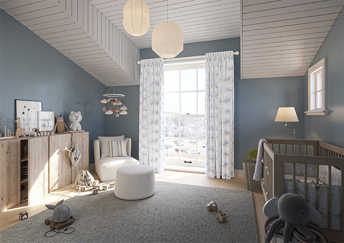 Flying Ace, Clear Sky - Made to Measure Curtains - Image 8